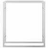 vidaXL Firewood Rack 80x28x86 cm Stainless Steel