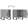 vidaXL Bedside Cabinets 2 pcs Concrete Grey 40x40x50 cm Engineered Wood