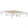 vidaXL Bed Frame without Mattress White 140x200 cm Solid Wood Pine