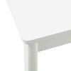 vidaXL Dining Chair 2 pcs White and White Solid Rubber Wood