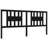 vidaXL Bed Frame without Mattress Black 200x200 cm Solid Wood