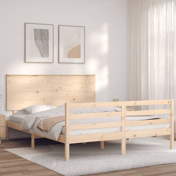 vidaXL Bed Frame without Mattress 160x200 cm Solid Wood