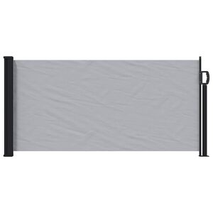 vidaXL Retractable Side Awning 300 x 100 cm Polyester Rectangular Grey