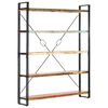 vidaXL 5-Tier Bookcase 140x30x180 cm Solid Reclaimed Wood