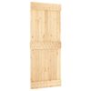 vidaXL Sliding Door with Hardware Set 85x210 cm Solid Wood Pine