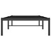 vidaXL Metal Bed Frame without Mattress Black 80x200cm