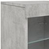 vidaXL Sideboard with LED Lights Concrete Grey 41x37x67 cm