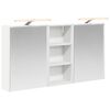 vidaXL Bathroom Cabinet Set 3 pcs 116 x 16 x 62.5 cm Engineered wood