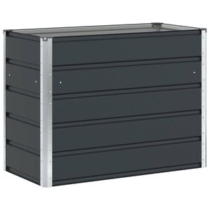 vidaXL Planter Anthracite 100 x 50 x 77 cm Galvanised Steel