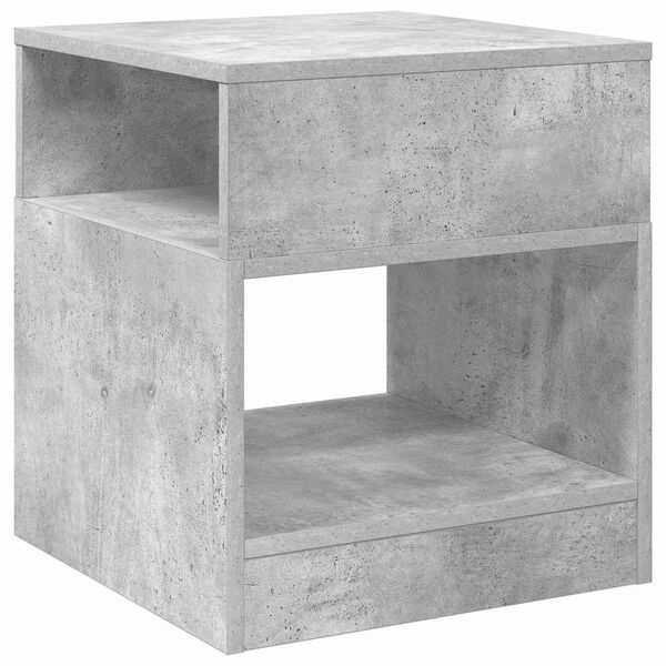 vidaXL End Table Concrete Grey 40.5 x 40 x 45 cm Engineered Wood