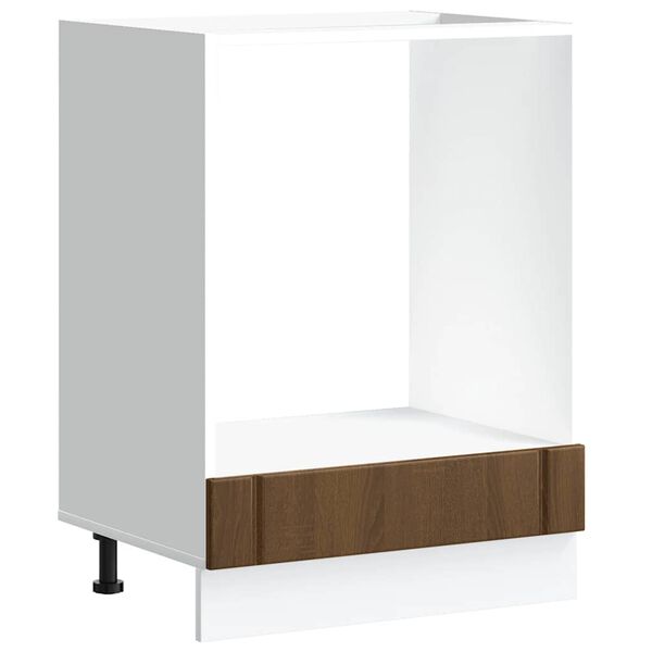 vidaXL Oven Cabinet Lucca Brown Oak Engineered Wood