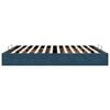 vidaXL Ottoman Bed Frame No Mattress Dark Blue 200x200 cm Velvet