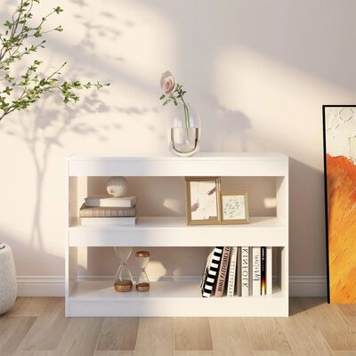 vidaXL Book Cabinet/Room Divider White 100x30x72 cm