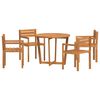 vidaXL 5 Piece Garden Dining Set Solid Wood Acacia