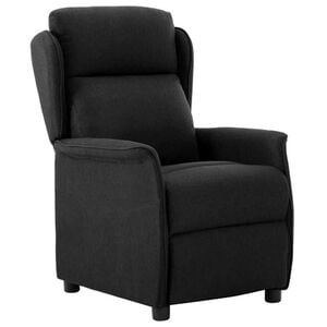 vidaXL Recliner Chair Black 67.5 x 93.5 x 101.5 cm Fabric