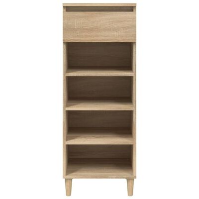vidaXL Shoe Cabinet Sonoma Oak 40x36x105 cm Engineered Wood