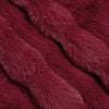 vidaXL Faux Rabbit Fur Blanket Bordeaux Red 240 x 270 cm Polyester
