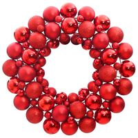 vidaXL Christmas Wreath Red 45 cm Polystyrene