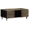 vidaXL Coffee Table Light Grey 100x54x40 cm Solid Wood Mango