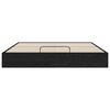 vidaXL Ottoman Bed Frame Black Oak 203 x 180 x 25 cm Chipboard