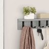 vidaXL Wall-Mounted Coat Rack Concrete Grey 40 x 10.5 x 10.5 cm
