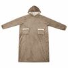 vidaXL Blanket Hoodie Camel 150 x 87 cm Fleece and Flannel