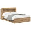 vidaXL Bed Frame with Storage and Headboard Artisan Oak 140 x 190 cm