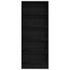 vidaXL Wardrobe Black Oak 80 x 50 x 200 cm Engineered Wood