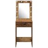 vidaXL Dressing Table Old Wood 50 x 41 x 135 cm Engineered wood