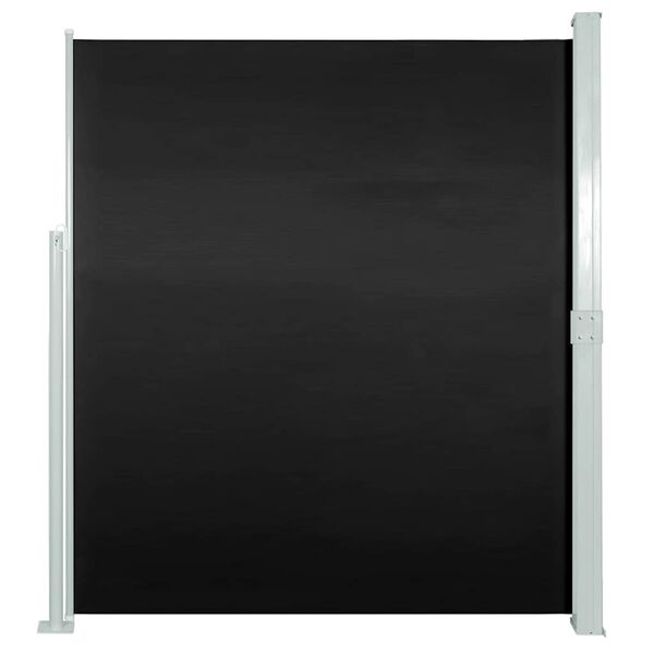 Patio Terrace Side awning 160 x 300 cm Black