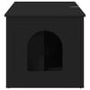 vidaXL Cat House Black 85 x 55 x 50.5 cm Engineered Wood