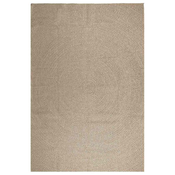 vidaXL Rug ZIZUR Beige 240x340 cm Jute Look Indoor and Outdoor