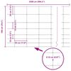 vidaXL Field Fence Silver 25 x 1 m Galvanised steel
