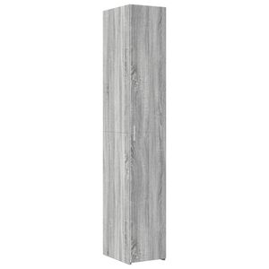 vidaXL Highboard Grey Sonoma 30x42,5x185 cm Engineered Wood