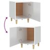 vidaXL Bedside Cabinets 2 pcs High Gloss White Engineered Wood