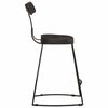 vidaXL Bar Stools 2 pcs Black 49x43x79 cm Solid Wood Mango