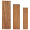 vidaXL 3 Piece Plant Stand Set Solid Teak Wood