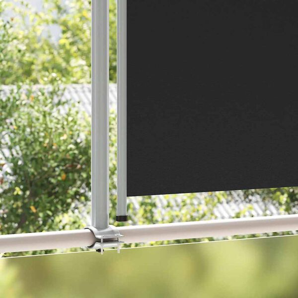 vidaXL Patio Retractable Side Awning 140 x 300 cm Black