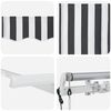 vidaXL Retractable Awning Anthracite and White 300 x 200 cm