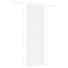 vidaXL Sliding Door White 73.5 x 211 cm Solid Pine Wood