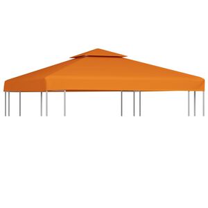 vidaXL Gazebo Cover Canopy Replacement 310 g / m&sup2; Orange 3 x 3 m
