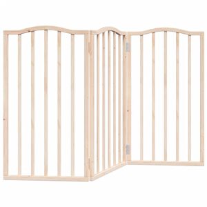 vidaXL Dog Gate Foldable 3 Panels 150 cm&nbsp;Poplar Wood