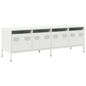 vidaXL TV Cabinet White 135x39x43.5 cm Cold-rolled Steel