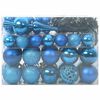 vidaXL Christmas Bauble Set with 150 LEDs 61 pcs Blue Plastic