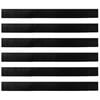 vidaXL Screw-on Door Brush Seals 6 pcs Black 100 cm Aluminium Alloy