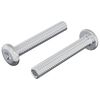 vidaXL Lock Screw Plain 2 pcs Silver M6 x 35 mm Steel
