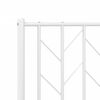 vidaXL Metal Headboard White 90 cm