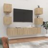 vidaXL 6 Piece TV Cabinet Set Sonoma Oak Engineered Wood