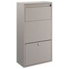 vidaXL Parcel Drop Box with Storage Brown 44 x 22 x 82 cm Steel