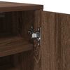 vidaXL Shoe Cabinet Brown Oak 32x35x92 cm Engineered Wood